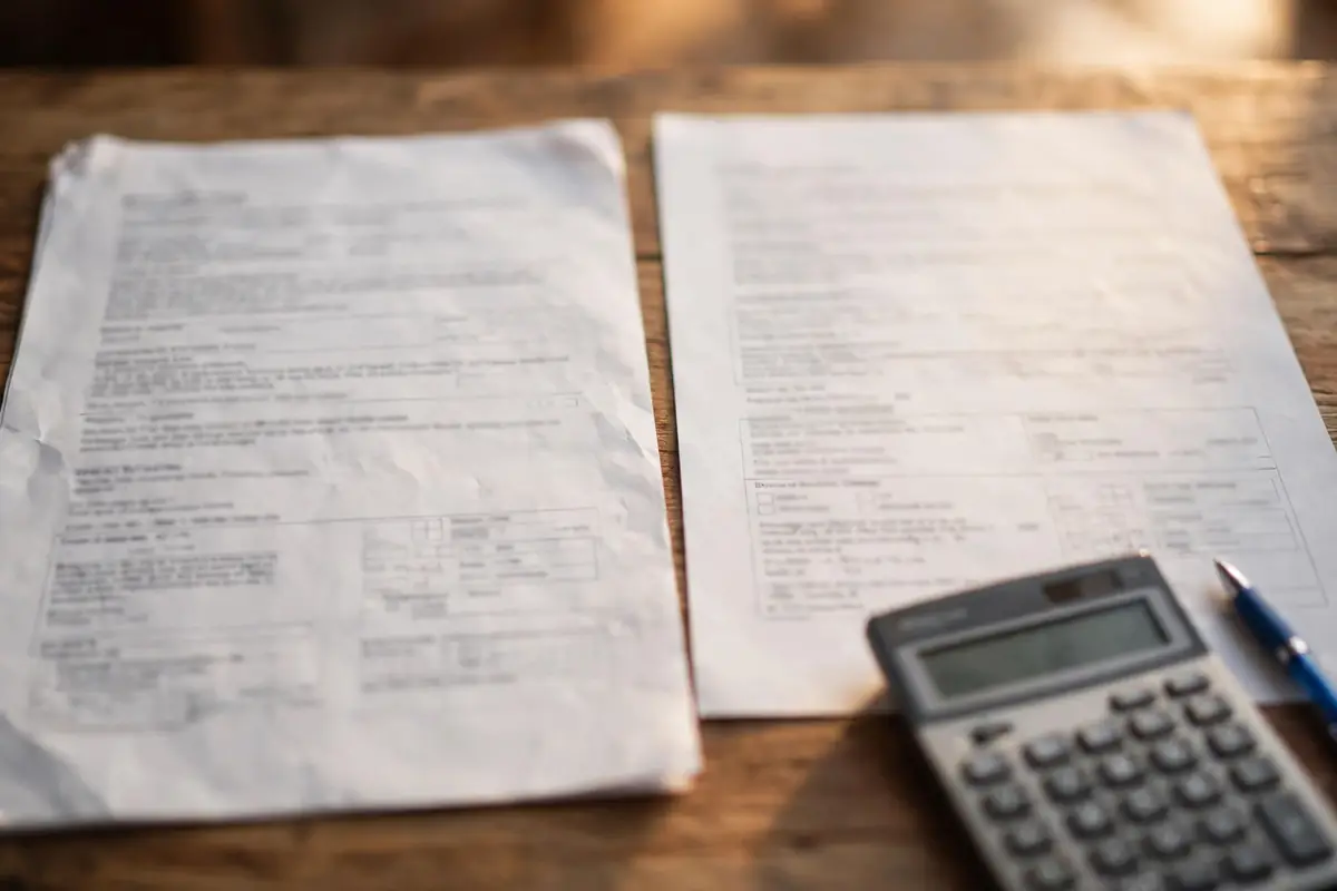 Two contractor quotes laid side by side for an apples-to-apples comparison