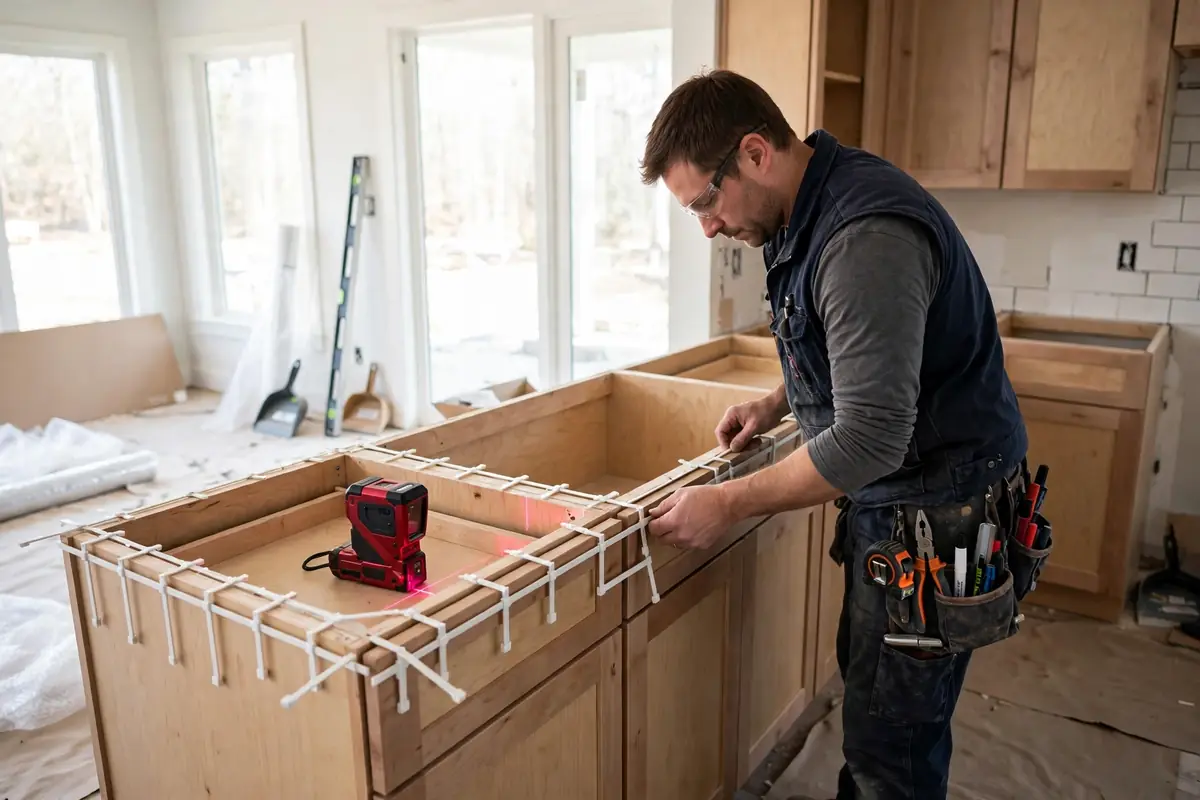 Digital templating for countertop installation in a Colorado Springs kitchen